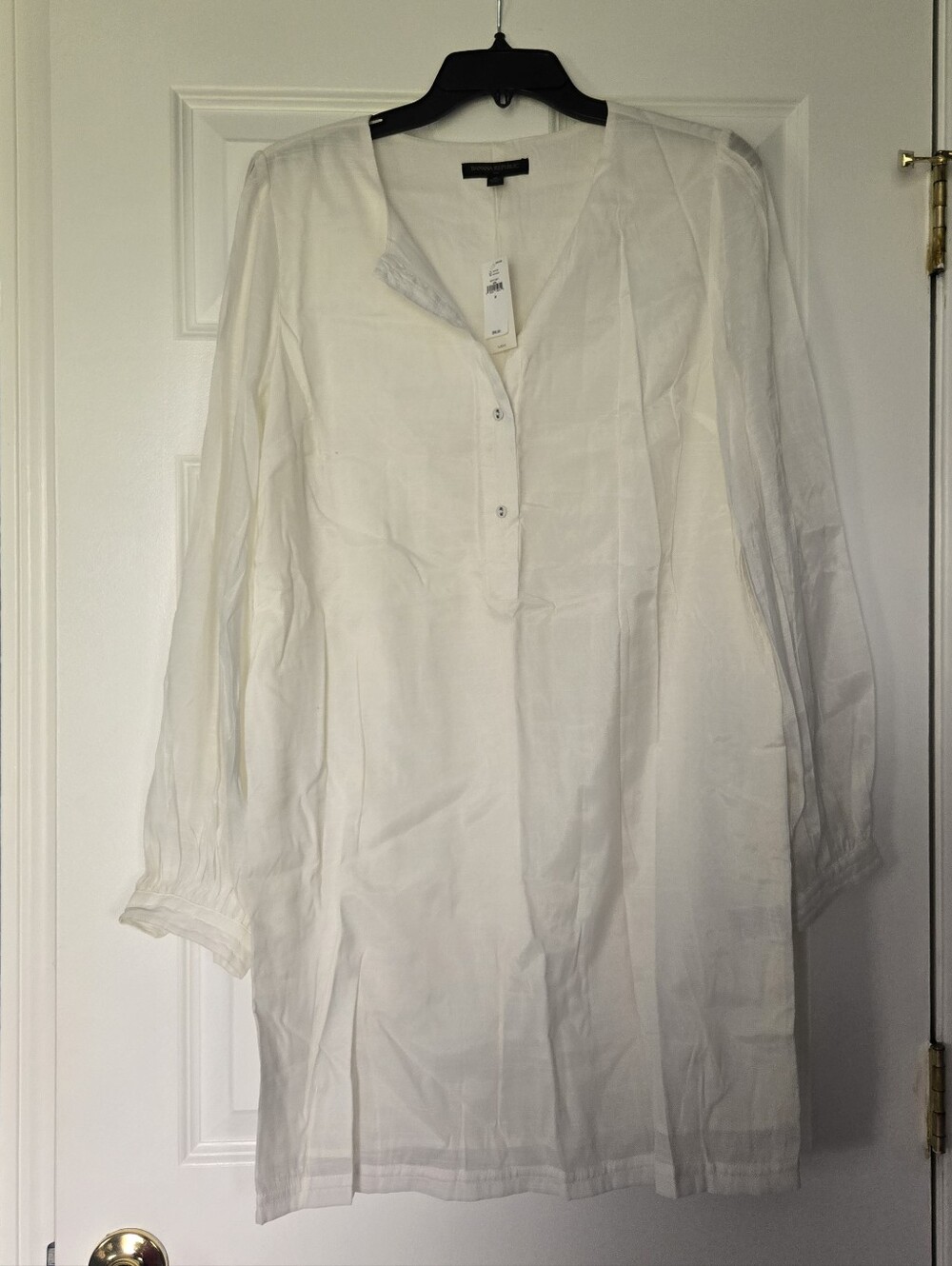 Banana Republic White Shirt Dress - Picture 2 of 7
